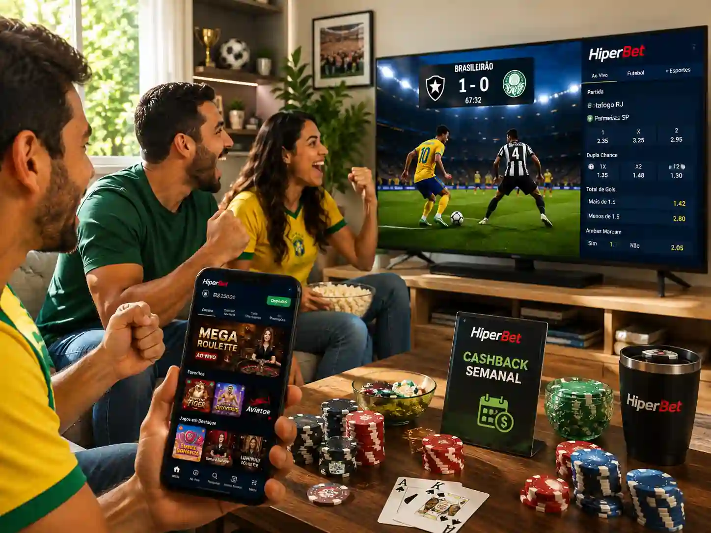 Apostas esportivas Hiperbet no Brasileirão